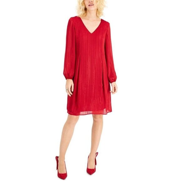 NWT INC International Concepts Metallic Shift Dress Size S - Picture 1 of 10